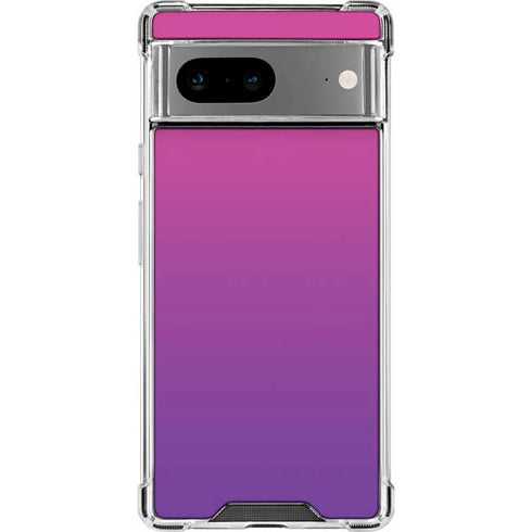 Purple Ombre Google Pixel 8 Clear Case